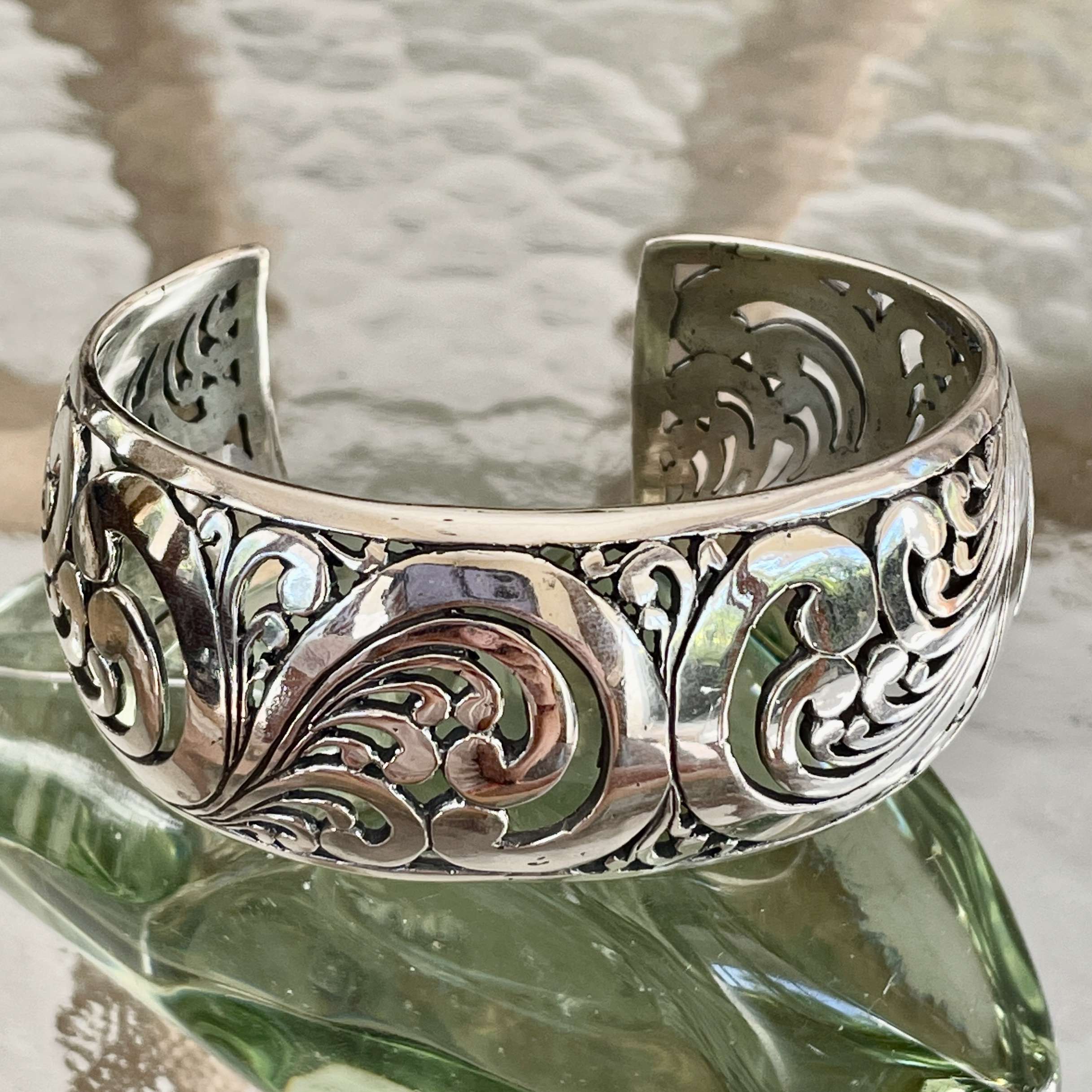 HANDMADE 925 BALI STERLING SILVER FILIGREE BRACELETS 